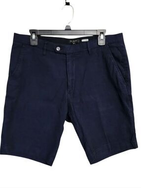 Ted Baker London Mens Shorts 34 Navy Blue Flat Front
